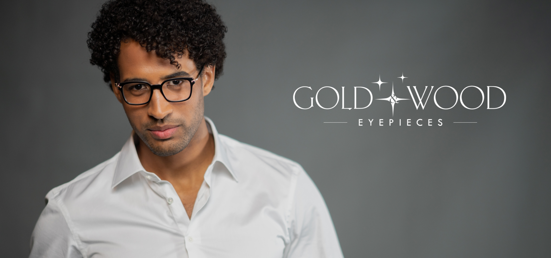 Gold and wood store eyewear